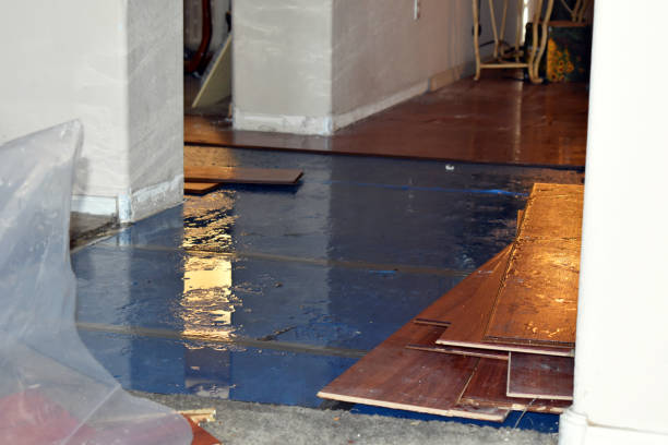 Professional Water Extraction technician working in Caroline, WI